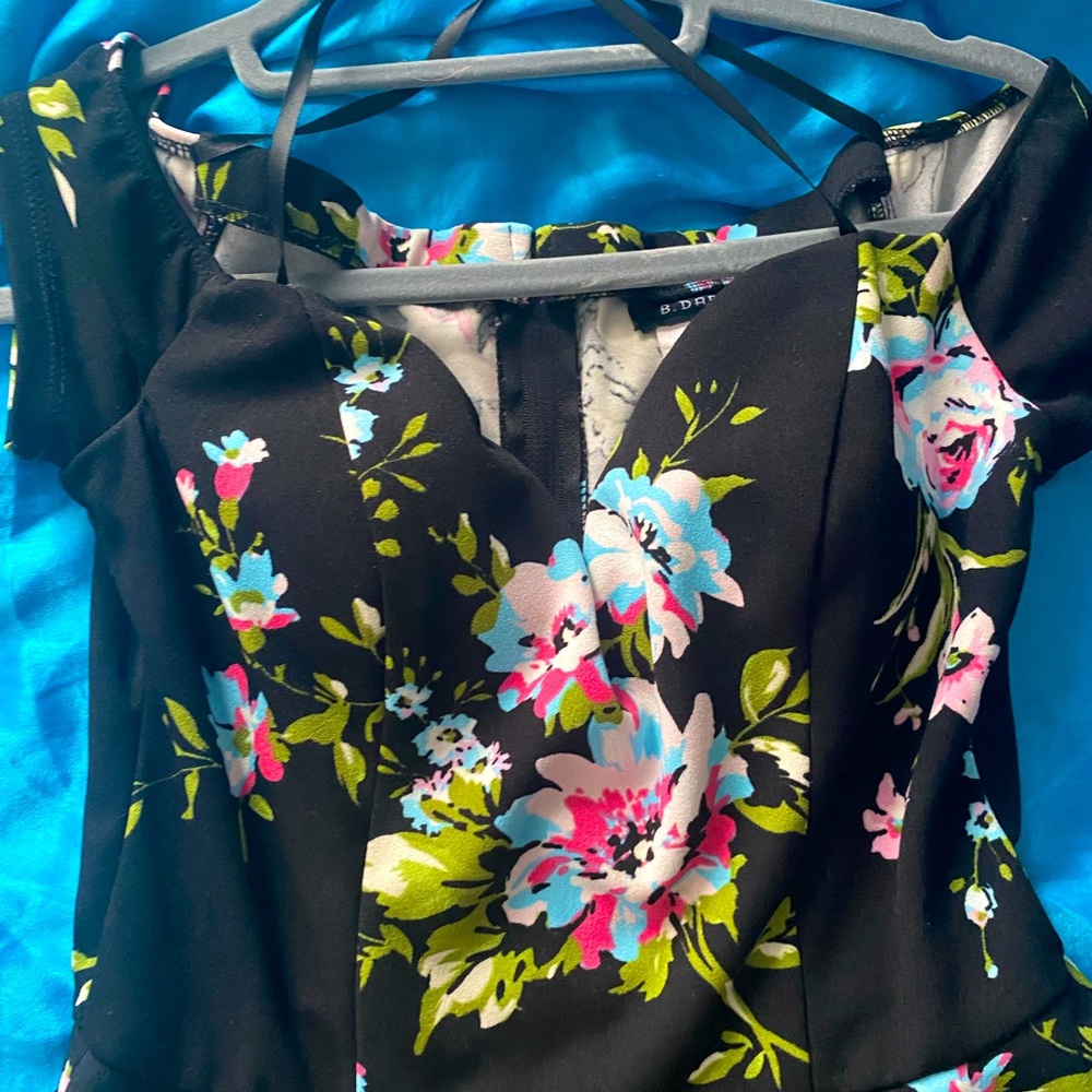 Black and Floral Dress